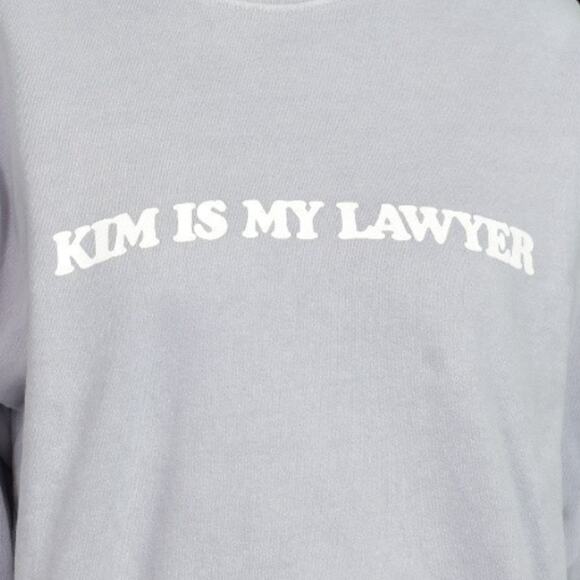 Talentless Sweatshirt Purple Pastel Pullover Kim Is My Lawyer Boxy Cotton Medium - Picture 2 of 13